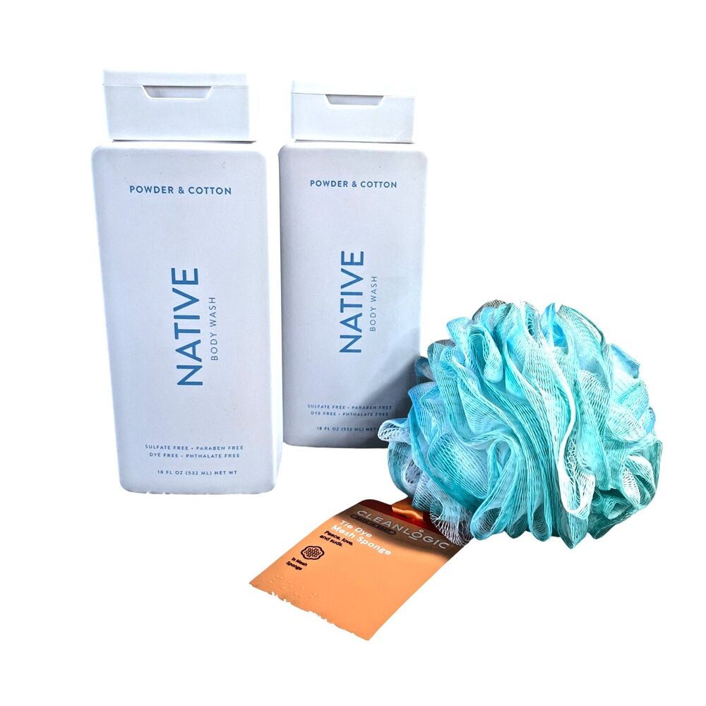 Native Powder & Cotton Women Body Wash No Sulfate Bundle